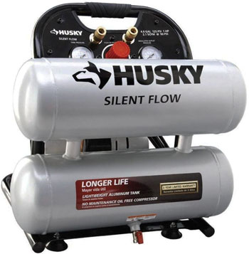 NEW!! HUSKY 1 Gal. Portable Electric-Powered Silent Air Compressor Ultra  Quiet